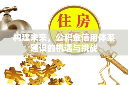 汐止构建未来，公积金信用体系建设的机遇与挑战