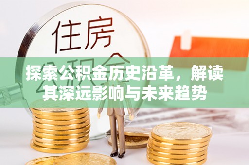汐止探索公积金历史沿革，解读其深远影响与未来趋势